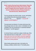 North Carolina Nursing Home Administrator Study Set  Exam&vert;&vert;Verified Exam&excl;&excl;&excl;&vert;&vert; Most Recent Exam 2026  Actual Complete Real Exam Questions And Correct  Answers &lpar;Verified Answers&rpar; Already Graded A&plus; &vert;  Assured Success &vert; Newest Exam&excl;&excl;&excl; 
