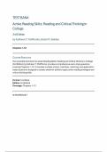 Active Reading Skills&colon; Reading and Critical Thinking in College &lpar;3rd Edition&comma; Kathleen T&period; McWhorter&rpar; &mdash; Complete Test Bank &lpar;Chapters 1&ndash;12&rpar;