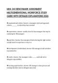 MHA 543 BENCHMARK ASSIGNMENT MULTIGENERATIONAL WORKFORCE STUDY GUIDE WITH DETAILED EXPLANATIONS 2026