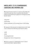 MN576 UNITS 1 TO 10 COMPREHENSIVE QUESTIONS AND ANSWERS 2026