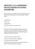 MN576 UNITS 1 TO 10 COMPREHENSIVE PRACTICE QUESTIONS WITH DETAILED SOLUTIONS 2026