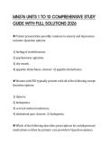 MN576 UNITS 1 TO 10 COMPREHENSIVE STUDY GUIDE WITH FULL SOLUTIONS 2026