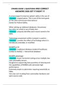 CPHIMS EXAM 1 QUESTIONS AND CORRECT ANSWERS 2026 GET IT RIGHT &excl;&excl;&excl;