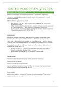 Samenvatting -  Inleiding tot biotechnologie en genetica