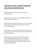 N306 EXAM 1 FINAL COMPLETE QUESTION BANK AND EXPLANATIONS 2026