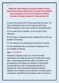 Maternity and Pediatric Nursing 4th Edition Exam &vert;  Most Recent Exam 2026 Actual Complete Real Verified  Exam Questions And Correct Answers &lpar;Verified  Answers&rpar; Already Graded A&plus; &vert;&vert; Newest Exam&excl;&excl;&excl;