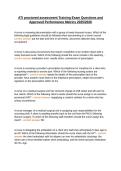 ATI proctored assessment Training Exam Questions and Approved Performance Metrics 2025&sol;2026