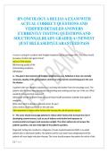 RN ONCOLOGY A RELIAS A EXAM WITH  ACTUAL CORRECT QUESTIONS AND  VERIFIED DETAILED ANSWERS  &vert;CURRENTLY TESTING QUESTIONS AND  SOLUTIONS&vert;ALREADY GRADED A&plus;&vert;NEWEST  &vert;JUST RELEASED&excl;&excl;&vert;GUARANTEED PASS 