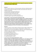 NUR242&sol; NUR 242 &lpar;New 2025&sol;2026&rpar; Medical-Surgical Nursing Exam1 Questions and Verified Answers&vert; 100&percnt; Correct
