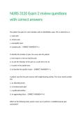 NURS 3120 Exam 2 review questions with correct answers&period;