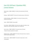 Nurs 301 UW Exam 1 Questions With Correct Answers&period;