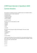 CVRP Exam Domain 2 Questions With Correct Answers