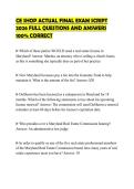 CE SHOP ACTUAL FINAL EXAM SCRIPT 2026 FULL QUESTIONS AND ANSWERS 100&percnt; CORRECT