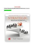 Test Bank for Strategic Management&comma; 6th Edition by Frank Rothaermel &ndash; Complete and Updated Coverage&period;