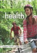   test bank for an invitation to health 4th canadian edition by lara lauzon and dianne hales questions and answers