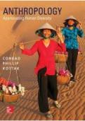 Test Bank for Anthropology&colon; Appreciating Human Diversity 16th Edition by Conrad Kottak &vert;ISBN&colon; 9781259094927&vert; Guide A&plus;