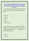 OMGT 5783 PROJECT MANAGEMENT MIDTERM EXAM LATEST 2026 ACTUAL  EXAM WITH COMPLETE QUESTIONS AND CORRECT DETAILED ANSWERS  &lpar;100&percnt; VERIFIED ANSWERS&rpar; &vert;ALREADY GRADED A&plus;&vert; &vert;&vert;PROFESSOR VERIFIED&vert;&vert;  &vert;&vert;BRANDNEW&excl;&excl;&excl;&vert;&vert;
