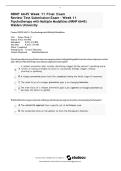 NRNP 6645 Week 11 Final Exam Review Test Submission&colon; Exam & Rationales - Week 11 Psychotherapy with Multiple Modalities &lpar;NRNP 6645&rpar; Walden University