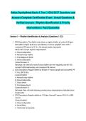 Relias Dysrhythmia Basic A Test &vert; 2026&sol;2027 Questions and Answers Complete Certification Exam &vert; Actual Questions & Verified Answers &vert; Rhythm Identification & Priority Interventions &vert; Pass Guarantee