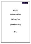 GCU-NRS 455 &lpar;Pathophysiology&rpar; Midterm Prep 2026 &lpar;Qns & Ans