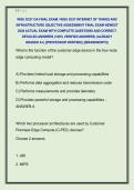 WGU D337 OA FINAL EXAM &sol; WGU D337 INTERNET OF THINGS AND  INFRASTRUCTURE OBJECTIVE ASSESSMENT FINAL EXAM NEWEST  2026 ACTUAL EXAM WITH COMPLETE QUESTIONS AND CORRECT  DETAILED ANSWERS &lpar;100&percnt; VERIFIED ANSWERS&rpar; &vert;ALREADY  GRADED A&plus;&vert; &vert;&vert;PROFESSOR VERIFIED&vert;&vert; &vert;&vert;B