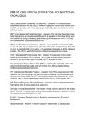 PRAXIS 5355  SPECIAL EDUCATION&colon; FOUNDATIONAL KNOWLEDGE 