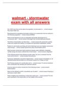 Walmart Stormwater Exam &vert; Verified Questions & Correct Answers