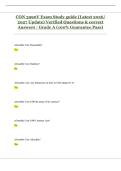 CON 3990V Exam Study guide &lpar;Latest 2026&sol; 2027 Update&rpar; Verified Questions & correct Answers &vert; Grade A &lpar;100&percnt; Guarantee Pass&rpar;
