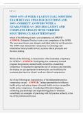 NRNP 6675-15 WEEK 6 LATEST FALL MIDTERM EXAM RETAKE UPDATED QUESTIONS AND 100&percnt; CORRECT ANSWERS WITH A GUARANTEED A&plus;&vert;&vert; 2025-2026 LATEST AND COMPLETE UPDATE WITH VERIFIED SOLUTIONS&vert;&vert; GUARANTEED PASS&excl;&excl; 
