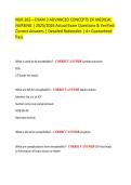 NUR 265 &ndash; Exam 3 Advanced Concepts of Medical Nursing &vert; Verified Q&A &plus; Rationales &vert; 2025&sol;2026
