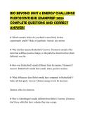 BIO BEYOND UNIT 6 ENERGY CHALLENGE PHOTOSYNTHESIS EXAMPREP 2026 COMPLETE QUESTIONS AND CORRECT ANSWER