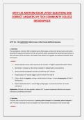 APHY 101 MIDTERM EXAM LATEST QUESTIONS AND CORRECT ANSWERS IVY TECH COMMUNITY COLLEGE INDIANAPOLIS
