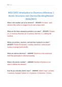 WGU D425 Introduction to Chemistry Milestone 1  Atomic Structures and Chemical Bonding&lpar;Newest  2026&sol;2027&rpar;