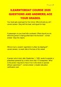 ILEARNTOBOAT COURSE 2026  QUESTIONS AND ANSWERS&vert; ACE  YOUR GRADES&period;