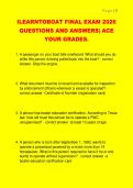 ILEARNTOBOAT FINAL EXAM 2026  QUESTIONS AND ANSWERS&vert; ACE  YOUR GRADES&period;