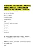 BIOBEYOND UNIT 7 FINDING THE CAUSE EXAM SCRIPT 2026 COMPREHENSIVE QUESTIONS AND ANSWERS GRADED A&plus;
