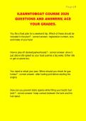 ILEARNTOBOAT COURSE 2026  QUESTIONS AND ANSWERS&vert; ACE  YOUR GRADES&period;