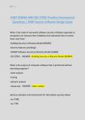 D487 BSIMM AND ISO 27001 Practice Unanswered  Questions &sol; D487 Secure Software Design Exam