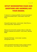 INTUIT BOOKKEEPING EXAM 2026  QUESTIONS AND ANSWERS&vert; ACE  YOUR GRADES&period;