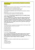 WGU C228 Task 2 Exam &ndash; Community Health and Population-Focused Nursing Assessment Guide