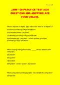 JAMF 100 PRACTICE TEST 2026  QUESTIONS AND ANSWERS&vert; ACE  YOUR GRADES&period; 