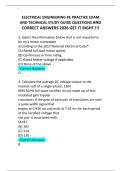 ELECTRICAL ENGINEERING PE PRACTICE EXAM AND TECHNICAL STUDY GUIDE QUESTIONS AND CORRECT ANSWERS 2026 GET IT RIGHT &excl;&excl;&excl;