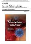 Test Bank - Applied Pathophysiology A Conceptual Approach to the Mechanisms of Disease 3rd Edition &lpar;Braun&comma; 2017&rpar; Chapter 1-18 &vert; All Chapters with Answers