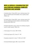 BIOD 151 MODULE 2 EXAMINATION TEST 2026 PORTAGE LEARNING COMPLETE QUESTIONS AND ANSWERS