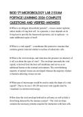 BIOD 171 MICROBIOLOGY LAB 2 EXAM PORTAGE LEARNING 2026 COMPLETE QUESTIONS AND VERIFIED ANSWERS