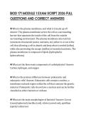 BIOD 171 MODULE 1 EXAM SCRIPT 2026 FULL QUESTIONS AND CORRECT ANSWERS