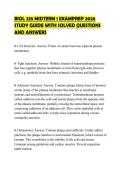 BIOL 235 MIDTERM 1 EXAMPREP 2026 STUDY GUIDE WITH SOLVED QUESTIONS AND ANSWERS
