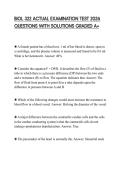 BIOL 322 ACTUAL EXAMINATION TEST 2026 QUESTIONS WITH SOLUTIONS GRADED A&plus;