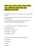NFDN 1001 ACTUAL FINAL EXAM SCRIPT 2026 COMPLETE QUESTIONS AND VERIFIED SOLUTIONS