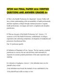 NFDN 1001 FINAL PAPER 2026 VERIFIED QUESTIONS AND ANSWERS GRADED A&plus;